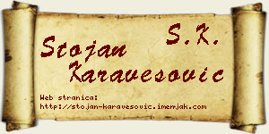 Stojan Karavesović vizit kartica